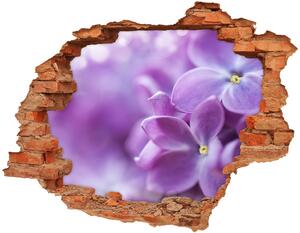 Autocolant un zid spart cu priveliște flori de liliac