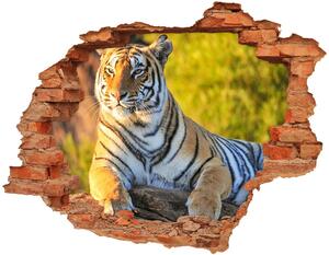 Autocolant 3D gaura cu priveliște Portret de un tigru