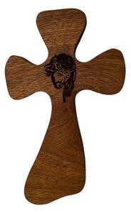 Cruce din lemn cu Iisus 24 x 14 cm
