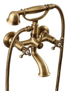 Sapho Sapho, baterie de baie montata pe perete ANTEA completa, bronz, 3016