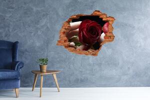 Autocolant autoadeziv gaură Femeia cu un trandafir