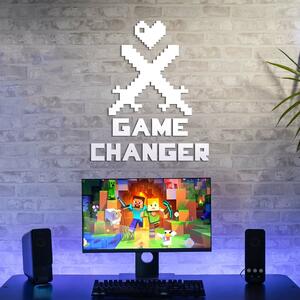 DUBLEZ | Inscripție din lemn - Game Changer - Minecraft