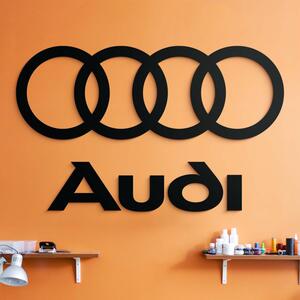 DUBLEZ | Sigla și inscripția din lemn pentru perete - Audi
