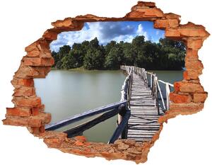 Autocolant autoadeziv gaură pod de lemn
