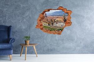 Fototapet 3D gaură în perete Florența Italia