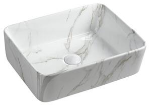 Sapho Sapho, chiuveta ceramica DALMA 48x13x38 cm, carrara, MM517