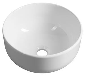 Sapho Sapho, chiuveta ceramica blat EMMI, diametru 33 cm, alb, TU0077