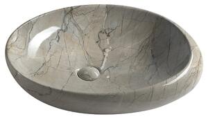 Sapho Sapho, chiuveta ceramica DALMA 68x16,5x44 cm, grigio, MM313