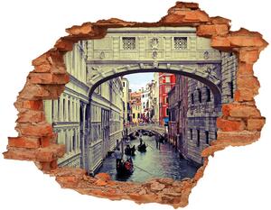 Autocolant 3D gaura cu priveliște Veneția, Italia
