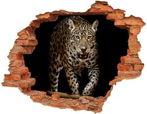 Fototapet un zid spart cu priveliște Jaguar