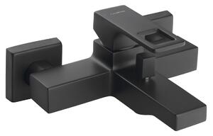 Sapho Sapho, baterie de baie de perete FORATA, negru mat, FT010/15