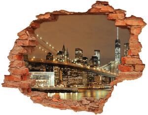 Autocolant gaură 3D Manhattan New York City