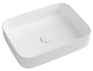 Sapho Sapho, Chiuvetă ceramică de blat INFINITY RECTANGLE, 50x36 cm, alb, 10NF65050