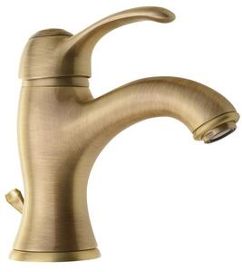 Sapho Sapho, baterie chiuveta KIRKÉ pe piedestal cu evacuare, bronz, KI02B