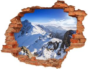 Autocolant de perete gaură 3D Summit-ul Tatra
