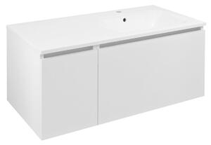 Sapho Sapho, Dulap LOREA cu chiuveta 101x46x51,5cm (30+70 cm), dreapta, alb mat, LE070-3131-R-01