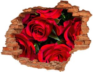 Autocolant autoadeziv gaură trandafiri rosii