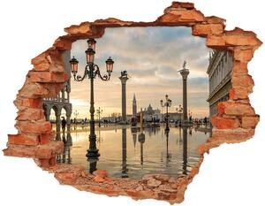 Autocolant de perete gaură 3D Veneția, Italia