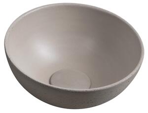 Sapho Sapho, chiuveta MINOR de blat din beton, diametru 26 cm, nisip, MR26014