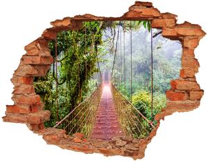 Autocolant un zid spart cu priveliște Bridge în tropice