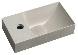 Sapho Sapho, chiuveta din beton PICCOLINO 30,8x17cm, robinet stanga, nisip, PK30014