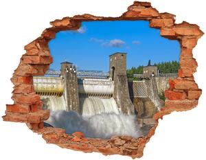 Fototapet 3D gaură în perete Barajul