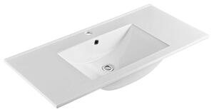 Sapho Sapho, chiuveta SLIM ceramica, mobila, 100x46cm, alb, 1601-100