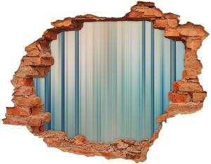 Autocolant de perete gaură 3D dungi albastre