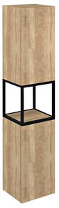 Sapho Sapho, dulap SKARA 35x171x32cm, 2x usi, stanga/dreapta, mat negru/stejar Alabama, CG010-2222