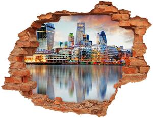 Autocolant de perete gaură 3D Londra panorama