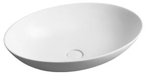 Sapho Sapho, chiuveta THIN blat 60x40 cm, mat alb, WN893