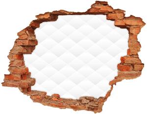 Autocolant 3D gaura cu priveliște Un zid spart cu vedere spre gol