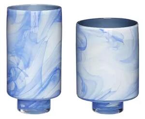 Cloud Vases 2 pcs. Blue/White - Hübsch