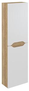 Sapho Sapho, dulap WAVE înalt 40x140x20cm, stânga/dreapta, alb/stejar Alabama, WA250-3022
