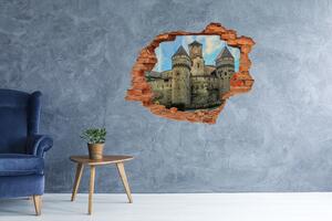 Fototapet 3D gaură în perete Castelul din Elveția