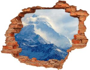 Autocolant de perete gaură 3D varf de munte
