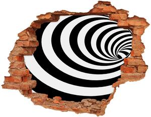 Autocolant un zid spart cu priveliște în spirală benzi
