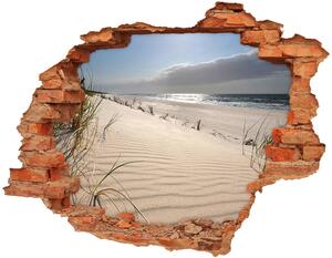 Autocolant de perete gaură 3D plaja Mrzeżyno