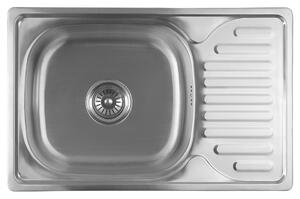 Aqualine Aqualine, Chiuvetă din oțel inoxidabil cu scurgere 66x18x42 cm, AQ6642B