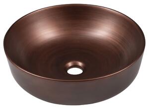 Sapho Sapho, chiuveta ceramica blat PRIORI, diametru 41,5 cm, cupru, PI040