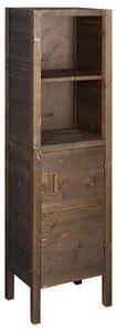 Sapho Sapho, dulap BRAND 2 sertare, usa sticla 40x140x30cm, real, molid vopsit, BA043S