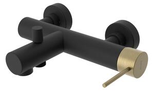 Sapho Sapho, baterie de baie de perete ULTRASAN, negru mat/auriu mat, UT010VBG
