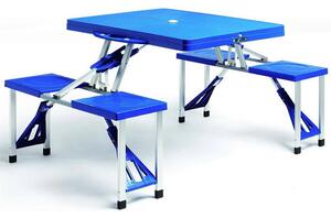 Deuba Set de camping pliabil 137x85x65cm - albastru