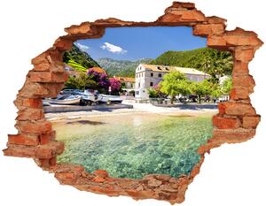 Autocolant 3D gaura cu priveliște Dalmația, Croația
