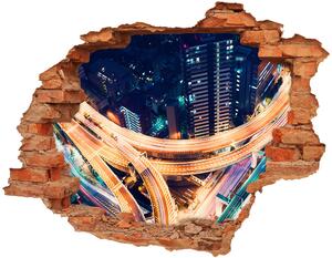 Fototapet 3D gaură în perete Autostradă în Tokyo