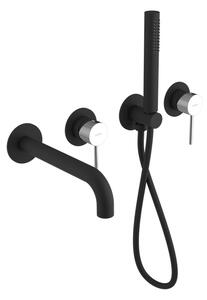 Sapho Sapho, baterie de baie ascunsă ULTRAMIX complet, negru mat/crom, UT093BC