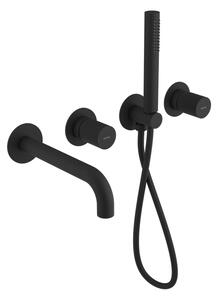 Sapho Sapho, baterie de baie ascunsă ULTRATAP completă, negru mat, UT093TB