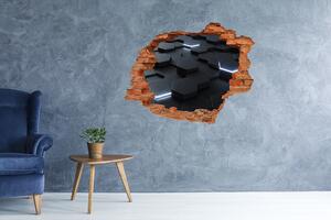 Fototapet 3D gaură în perete abstracțiune