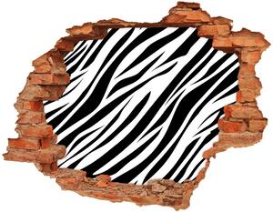 Fototapet un zid spart cu priveliște fundal Zebra