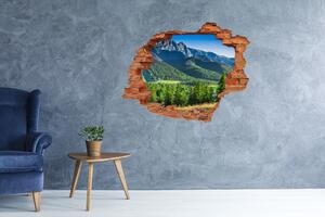 Fototapet un zid spart cu priveliște Dealul din Tatra